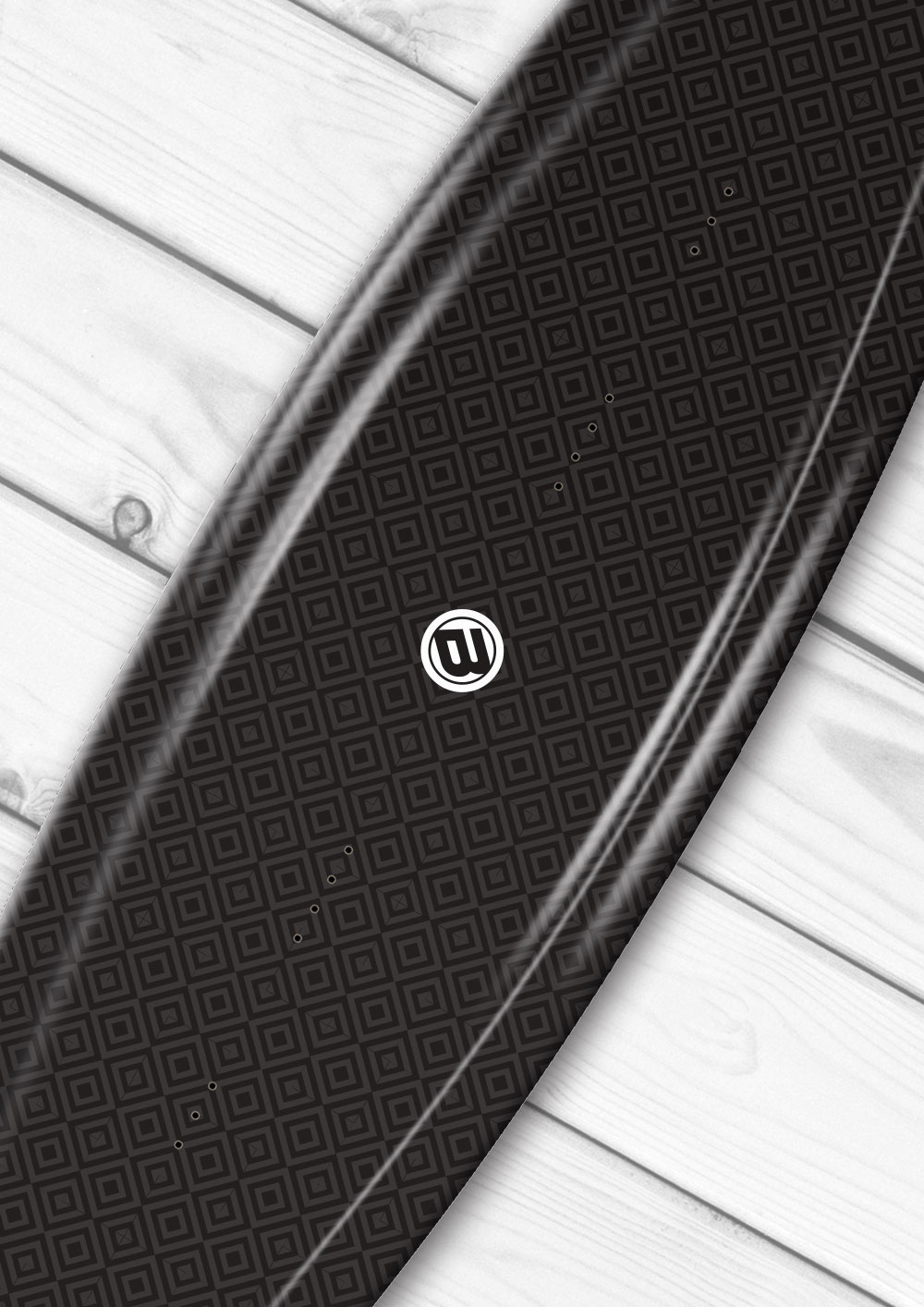 Charcoal Cube Wakeboard Wrap - Image 2