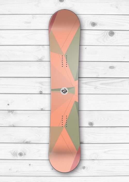 Coral Abstract Snowboard Wrap