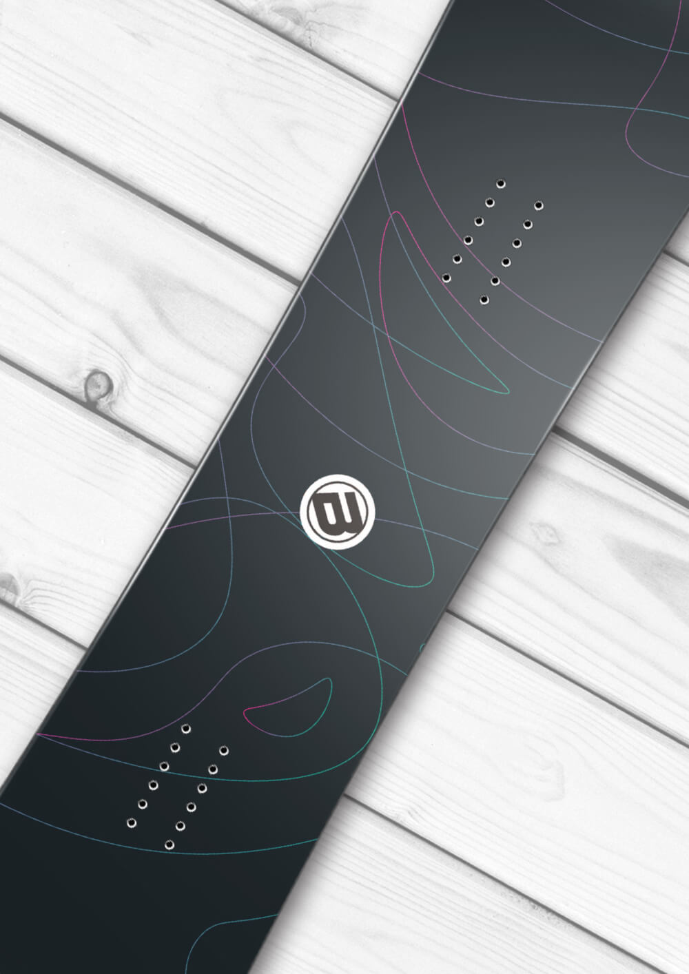 Neon Strings Snowboard Wrap - Image 2